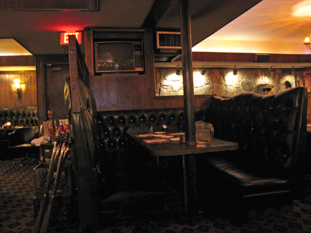 Large booths envelop diners at Paul's Monterey Inn
