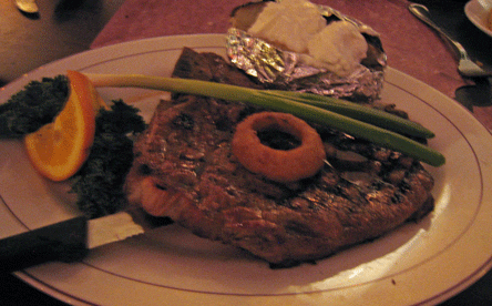 T-bone Steak with baked potato