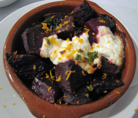 Boca07 Roasted Gemini Farms Beets with Spanish Goat Cheese