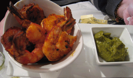 Boca12 Moroccan Spiced Grilled Shrimp with Avocado Mojo Verde
