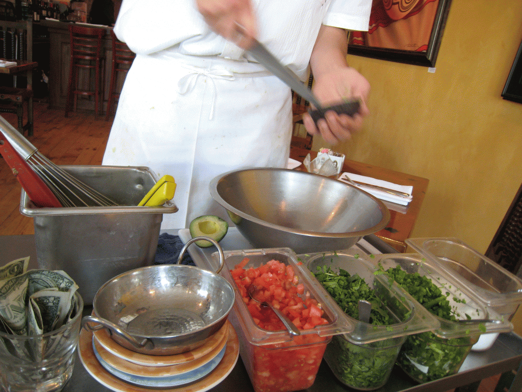 Guacamole made tableside