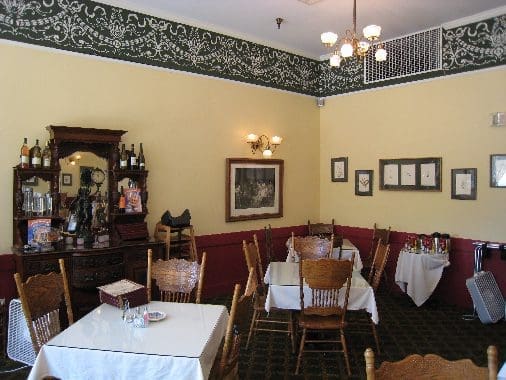 The Landmark Grill inside the Plaza Hotel in Las Vegas, New Mexico