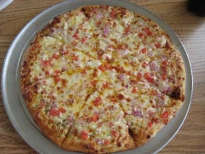 White Garlic Pizza