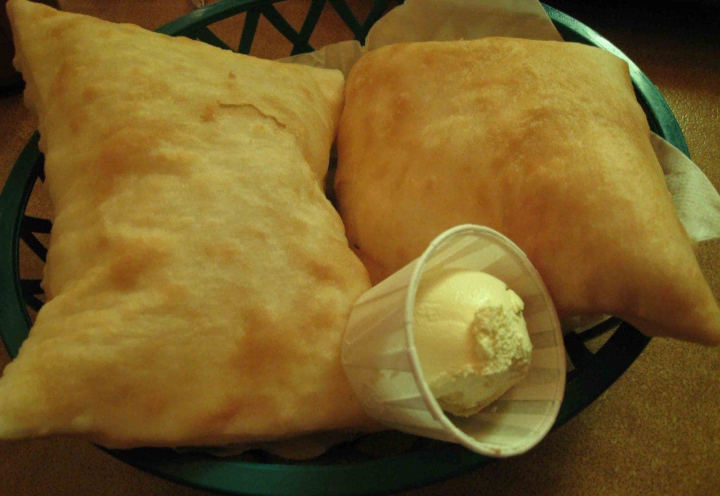 Sopaipillas with honey butter