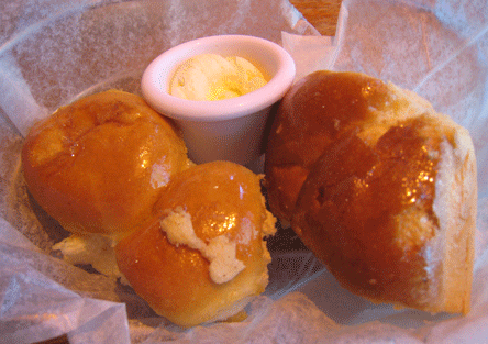 Parker House Rolls with butter