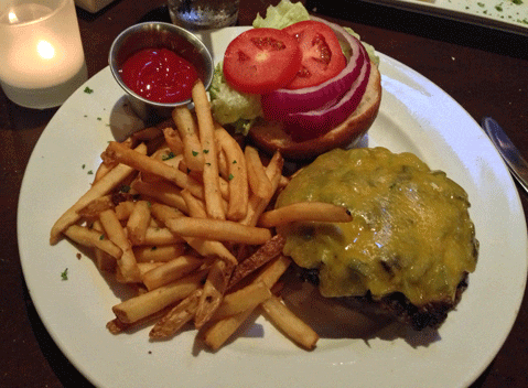 Green Chile Cheeseburger
