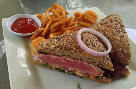 Ahi Tuna Sandwich from the Indigo Crow in Corrales