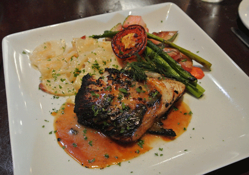 Black Cod with a Miso Glaze and Assorted Vegetables