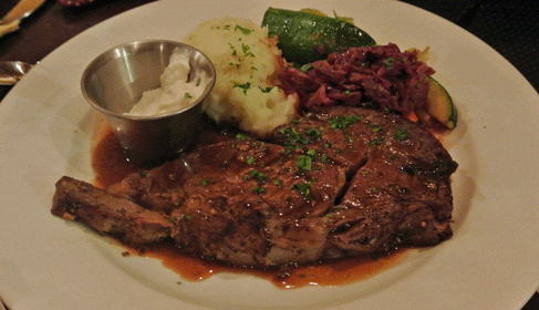 Roasted Prime Rib Served with Au Jus and Horseradish sauce