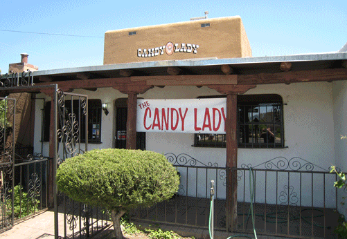 The Candy Lady in Old Town, a popular draw for fans of Breaking Bad