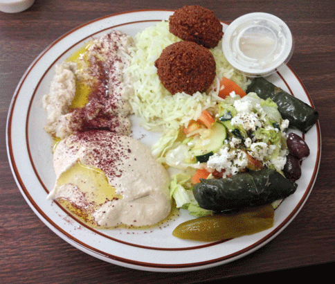 Vegetarian Plate from Cafe Istanbul