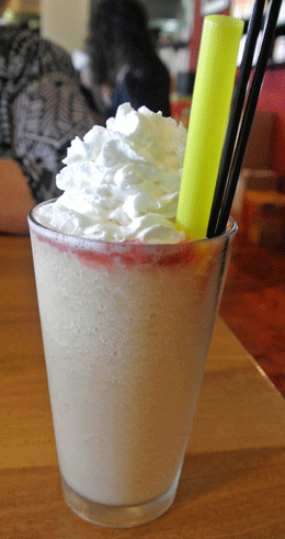 Peach and Boba Smoothie from Street Food Asia in Albuquerque