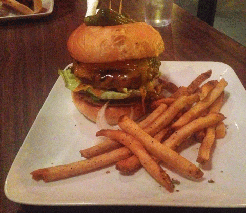 The New Mexican (cheddar cheese and green chili) from The Cube