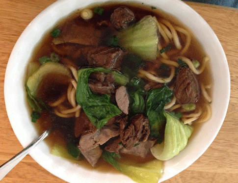 Beef Noodle Soup with Bak Choy from Banana Leaf in Rio Rancho