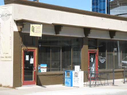 Cafe Green, just a few blocks south of Central on Fifth